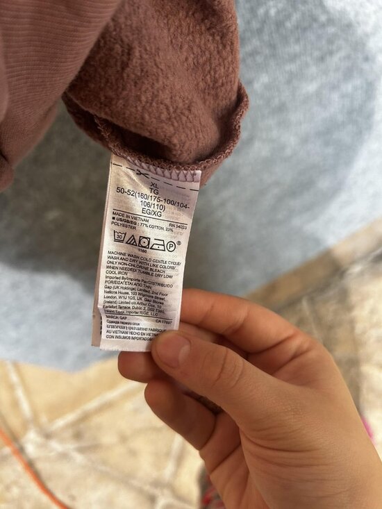 Gap Sweatshirt Mens XL Pink Oversized Fleece Crewneck Pullover Basic Solid - Picture 8 of 8